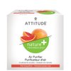 ATTITUDE Natural Air Purifier with Activated Carbon Filter, Hypoallergenic, Pink Grapefruit, 8 Oz, 15226