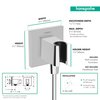 hansgrohe Handheld Shower Wall Outlet 1/2-inch Thread Connection in Chrome, 26889001
