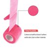 VideoPUP Tattoo Grip Cover Wrap,6pcs Phosphor Pink Disposable Cohesive Tattoo Grip Cover Elastic Bandage Handle Grip Tube for Tattoo Machine Tattoo Grip Accessories