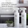 MORE Stone & Quartz Cleaner + Protector - Water Based Formula for Natural Stone and Quartz Surfaces (Pint 16 oz - Twin Pack)
