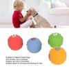 4PCS Dog Squeaky Toys, Soft Puppy Chewing Fetching Latex Dog Toy Interactive Ball Toy with Fun Pattern for Small Medium Pet Random Pattern