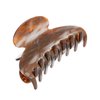 France Luxe Couture Jaw Hair Clip - Caramel Horn - French Medium Hair Clips - Claw Clip for Thick Hair - Cellulose Acetate Claw Clips