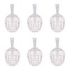 6 Pieces Empty Lip Gloss Tubes Reusable Lip Gloss Containers Honey Pots Shaped Lips Gloss Tube 9 ml Empty Refillable Lips Gloss Bottles DIY Cosmetics Lipstick Containers, Transparent