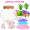 Unicorn Gifts for Girls - Light up Unicorn Terrarium Kit for Kids - DIY Unicorn Arts & Crafts Toy - Birthday Gifts for Kids Age 5 6 7 8-12 Year Old Girl Gift