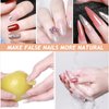 Gakonp Nail Adhesive Tabs 720Pcs(30sheets) Nail Glue Sticker Waterproof Breathable Glue Tabs Double Side Super Sticky Fake Nail Glue Stickers for DIY Manicure