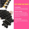 Deep Wave Bulk Human Hair For Braiding 100% Unprocessed Brazilian Virgin Human Hair Extensions No Weft 100g Micro Braiding Human Hair Extensions 100% Human Hair… (Natural Color, 22 Inch)