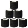 Tattoo Grip Tape Wrap Cover - Autdor 6Pcs 2" x 5 Yards Tattoo Machine Tape Cohesive Elastic Bandage Rolls Self-Adherent Tape for Grip Tube Accessories Sports Tape