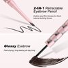 GEUUFEA 2-in-1 Eyebrow Mascara, Waterproof Eyebrow Pen, Quick-drying & Long-Lasting Eyebrow Fuller, Smudge-proof Eyebrow Shaping Pen