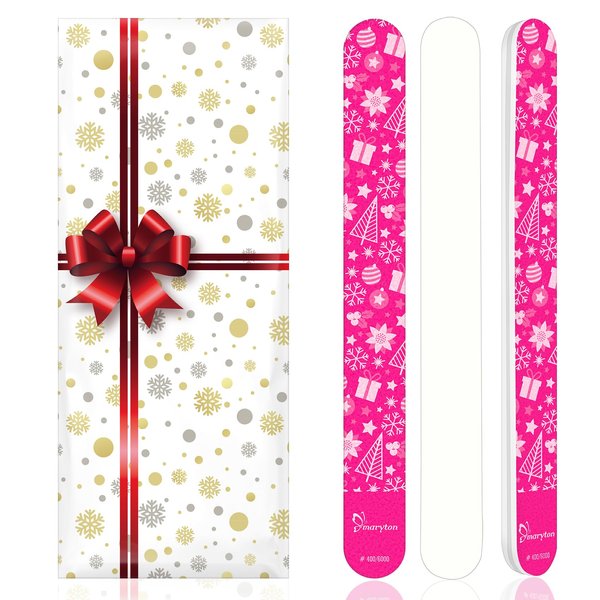 Stocking Stuffers, Christmas Gifts for Women, Maryton Nail Buffer Blocks for Nails, Ultra Shine Buffing Files, 3Pcs