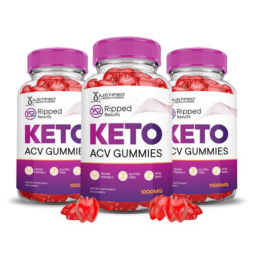 (3 Pack) Ripped Results Keto ACV Gummies Advanced Formula 1000MG Ripped Results Keto Gummies Apple Cider Vinegar Formulated with Pomegranate Beet Juice Powder B12 Vegan Non GMO 180 Gummys
