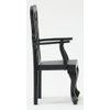 Classics by Handley Dollhouse Miniature Arm Chair, Black