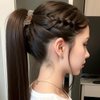10Pcs Stylish Women Girls Hair Ties, 5 Colors for Hair Bands, 2.36 Inch Diameter Hair Tie for Thick Hair High Ponytail Holders