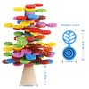 SOPHIYAYA Wooden Colorful Stacking Tree Toy, Stacking Blocks, Balance Game Building Toys, Preschool Kindergarten Educational Montessori Toys for 3 4 5 6+ Year Old Boys Girls Birthday Gifts