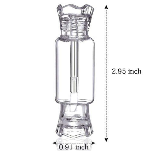 KINMAD 24 Pcs 8ml Portable Lip Gloss Tubes Container Empty Candy Shape Lip Balm Containers Refillable Cosmetic Tubes for Women Girls DIY Cosmetics