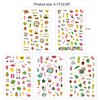 Konsait 1000+pcs Summer Nail Art Stickers 3D Self-adhesive Nail Decals Hawaii Flamingo Cactus Flower Fruits Ocean Leaves Nail Art Designs for Women Girls Kids