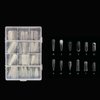288PCS Dual Forms for Polygel Full Cover False Nail Tips with 12 Sizes Scale for Manicure Nail Art Design Salon