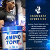 Ronnie Coleman Signature Series Amino-Tone EAAs Amino Acids Powder with BCAAs, Hydration Essential Amino Acids Post Workout Muscle Recovery, Lemonade, 30 Servings
