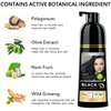 3 in 1 Semi-Permanent Black Hair Dye - 13.5 FL Oz, 100% Grey Coverage, Hair Color Shampoo