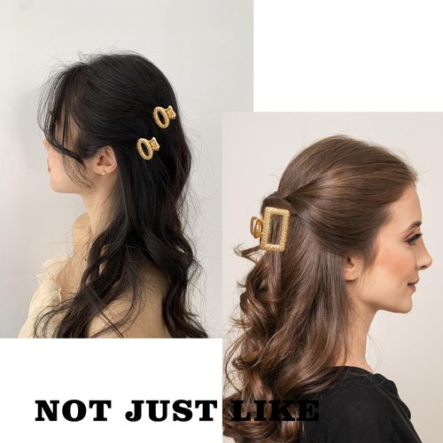 XAJABJW 12 Pack Metals Mini Hair Clips for Women Mom Wife Daughter Girls Girlfriends,Medium Hair Claw Clips for Long Hair,Small Cute Gifts for Female with Thick Hair or Thin Hair