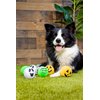 Midlee Silly Face Halloween Balls Plush Dog Toy