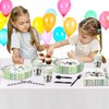 Xigejob Dog Birthday Party Supplies Tableware - Puppy Dog Party Decorations, Plates, Cups, Napkins, Dog Theme Baby Shower Dinnerware | Serve 24
