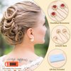 Ammei Crystal Bridal Hair Pins Clips Wedding Hair Accessories Hair Set Jewelry With Rhinestone For Brides and Bridesmaids Set Of 12 (Red)