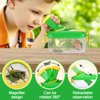 2Sets Bug Kids Catcher - Sturdy Kids Catching Kit of Christmas Bug Gifts with Retractable 360° Rotatable Magnifying Glass Butterfly Net- Kids Bug Habitat Outdoor Explorer Kit for Kids Age 3 4 5 6 7 8