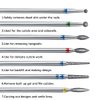 ERUIKA 14pcs Nail Drill Bits Set, Professional Rotary Burrs Diamond Cuticle Remover Bits Kit, 3/32" Electric Manicure Nail File Bit for Acrylic Gel Nails Cuticle Manicure