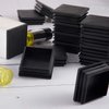 Jetec 20 Pack Square Tubing End Caps Aluminum Square Tubing Black Plastic Plugs for Chair Fence Post Square Tubing Table Shelf Insert Finishing Plug(2 Inch)