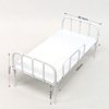 EXCEART Miniture House Furniture Miniature Furnitures Miniature Iron Bed Simulated Bed Iron Bed Toy Mini Furniture Ornaments Miniature Dollhouse Bed Miniatures Mini Bed Big Bed Model White
