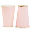 Juvale 50 Pack Light Pink Paper Cups, Disposable Party Supplies (12 oz)