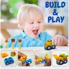 Construction Toy Set with Portable Play Mat and Storage Bag: Build & Play Travel Toys for Toddlers Kids