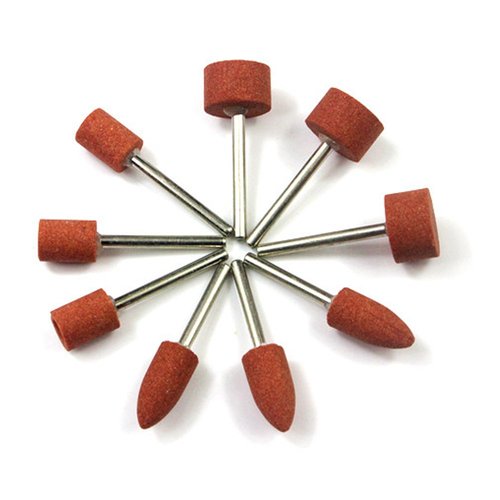 Carving Expert 9pcs Abrasive Mounted Stone for Dremel Rotary Tools Grinding Stone Wheel Head Dremel Accessories 1/8 Inch Shank