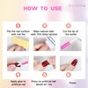 Oxizona Nail Glue Super Strong Nail Glue for Acrylic Nails Press on Nails Professional Nail Glue for Nail Tips Fake Nails False Nails Long Lasting Glue for Stick On Nails Broken Nails 0.07oz 6Pcs
