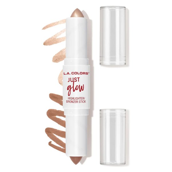 L.A Colors 1 x Just Glow Highlighter Bronzer Stick [CCS594 - Star Gaze] Natural Finish & Zipper Bag