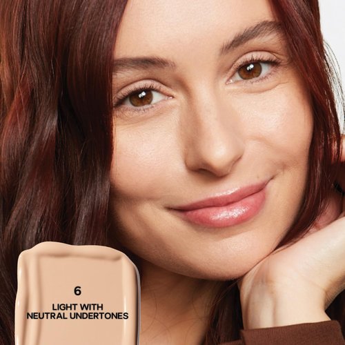 Saie Slip Tint Radiant Cream Concealer - All-Over Concealer for Dark Circles, Redness + Blemishes - Lightweight Formula Enriched with Hydrating Hyaluronic Acid - Shade 6 (0.17 oz)