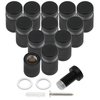Luomorgo 12 Pcs 1/2" x 0.78" Stainless Steel Standoff Screws, Wall Sign Standoff Mounting Hardware Advertising Glass Standoff Nail for Hanging Acrylic Picture Frame, Black