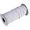 70-Yards Length 1/4" Width White Braided Elastic Cord/Elastic
