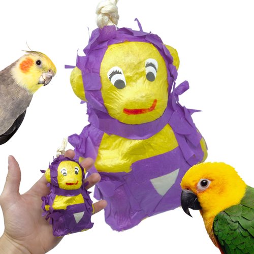 Bonka Bird Toys 2675 Mini Pinata Monkey Chew Shred Forage Small Parrot Cage Toy, Cockatiel, Parakeet, Conure, and Similar Breed Sizes