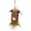 Penn-Plax Bird-Life Natural Weave Kabob Bird Toy – Made of Seagrass Fiber and Wooden Blocks – 12” for All Breeds