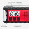 Midland - ER310PRO, Portable Emergency Bluetooth Weather AM/FM Radio with 10,000 mAh Power Bank - Multiple Power Sources, SOS Flashlight, Ultrasonic Rescue Dog Siren, & NOAA Weather (Red/Black)