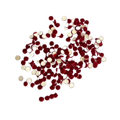All Color Velvet Dot Bindi Tattoo Stickers Adhesive Body Jewelry Multi Sizes Indian Daily Use Forehead Bindi Round Dot (Red)