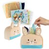 Kids Preferred Peter Rabbit Tissue Box Montessori Sensory Toy 8 Double Sided Tissues For Infants, Babies, and Kids Based on the Beatrix Potter Books