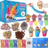 Shake Slime Making Kit for Kids Girls Boys, DIY Ice Cream Slime Kit for Girls 8-12, Make Your Own Slime Kit with Soft&Butter Slime Fluffy Slime