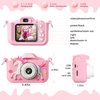 Upgrade Kids Camera Toys, Best Christmas Birthday Festival Gift for Girls Age 3-12, 1080P HD Selfie Digital Video Toddler Camera with 32GB SD Card, Cute Portable Little Girls Gifts Toys