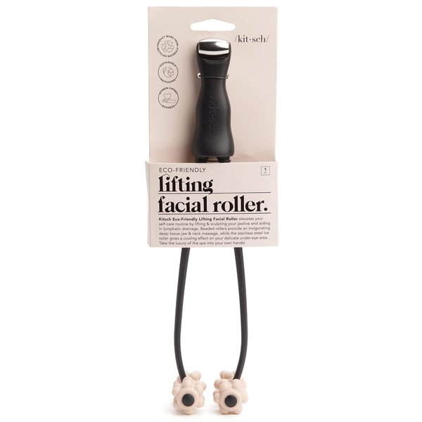 Kitsch Ice Roller for Face & Roller for Wrinkles and Lifting, 2-in-1 Eye & Facial Massager Tool for Self Care, Jawline & Face Sculpting Tool, Neck Lifting Facial Roller Massager Skin Care Tools