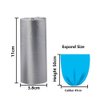 5 Rolls Small Trash Garbage Bags, 4 Gallon Strong Thin Material Disposable Kitchen Garbage Bags, Durable Plastic Trash Bags for Office Home Bedroom Garden Waste Bin, 100 Counts (Silver)