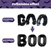 MEHOFOND Halloween Decorations Indoor Set 63Pcs , Spider Web Fireplace Mantel Scarf, Halloween BOO Balloon, Halloween Bats Stickers, Happy Halloween Banner Party Supplies for Home Decor