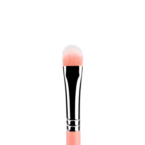 Bdellium Tools Professional Makeup Brush - Pink Bambu Series 775 Duet Fiber Shader - With Soft Synthetic Fibers, For Shading Eyeshadow (Pink, 1pc)