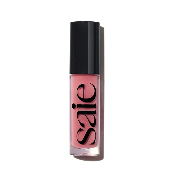 Saie Glossybounce High-Shine Hydrating Lip Gloss Oil - Sheer Tinted Lip Oil with Hyaluronic Acid + Jojoba Oil for Long-Lasting Moisture - Play (.17 oz)